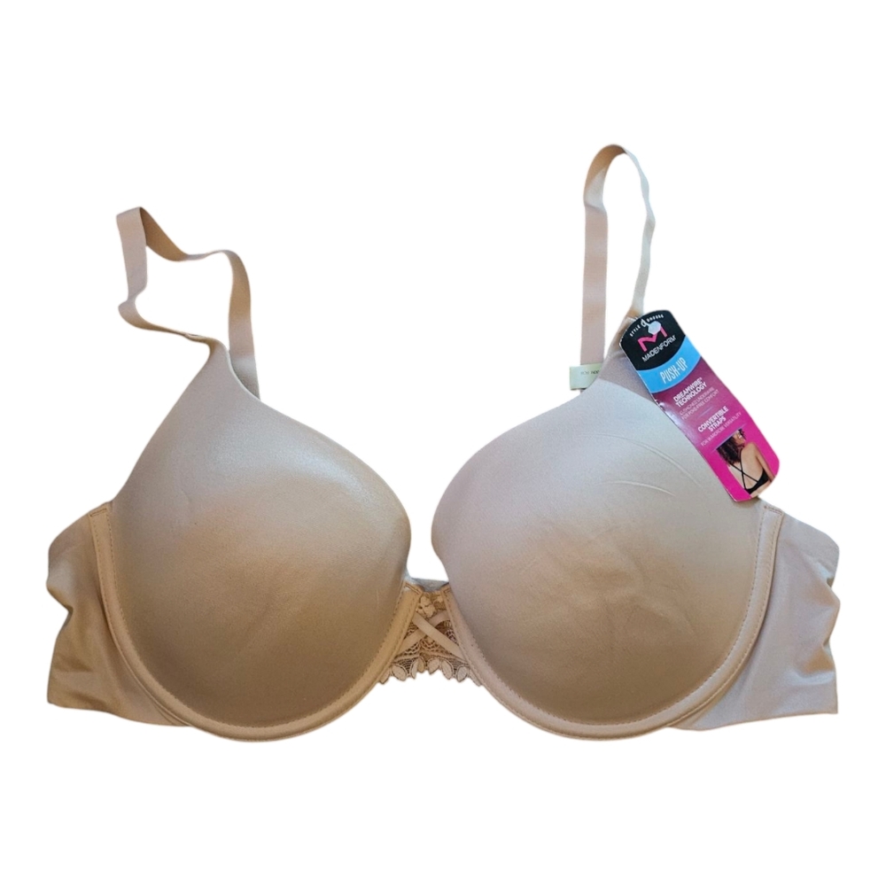 Maidenform Womens DreamWire Push Up Underwire Bra Size 38B See Description